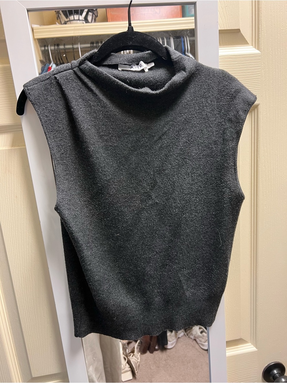 Astr Dark Gray skirt and shirt set